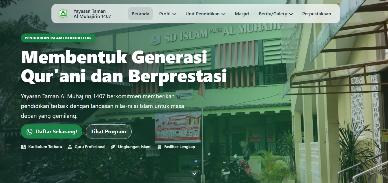 Website Yayasan Multipage